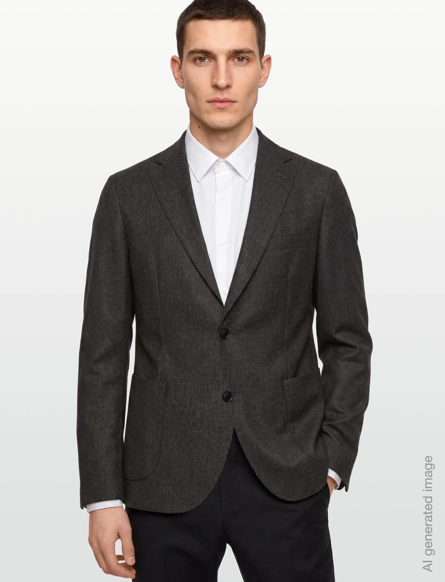 BOSS - C-Hanry-252 - single breasted blazers - dark brown - 3