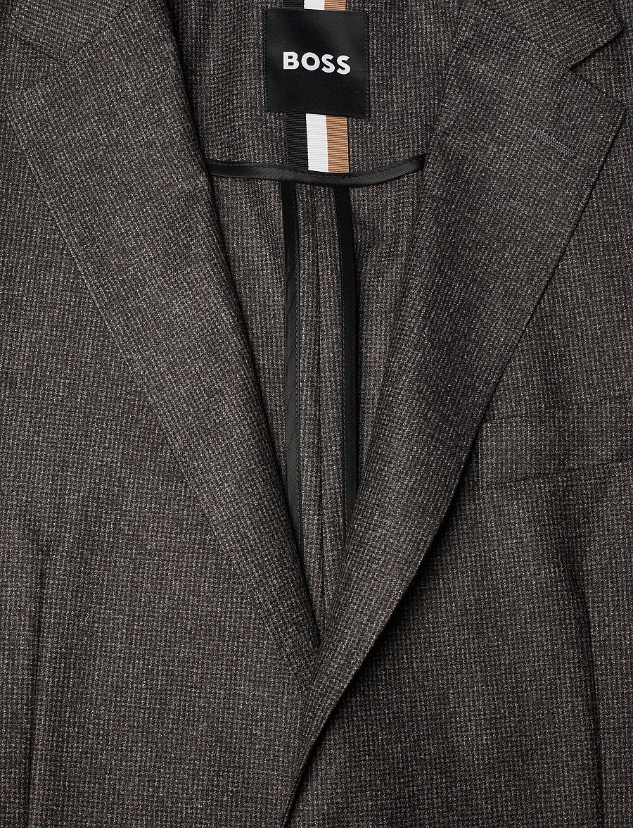 BOSS - C-Hanry-252 - single breasted blazers - dark brown - 5
