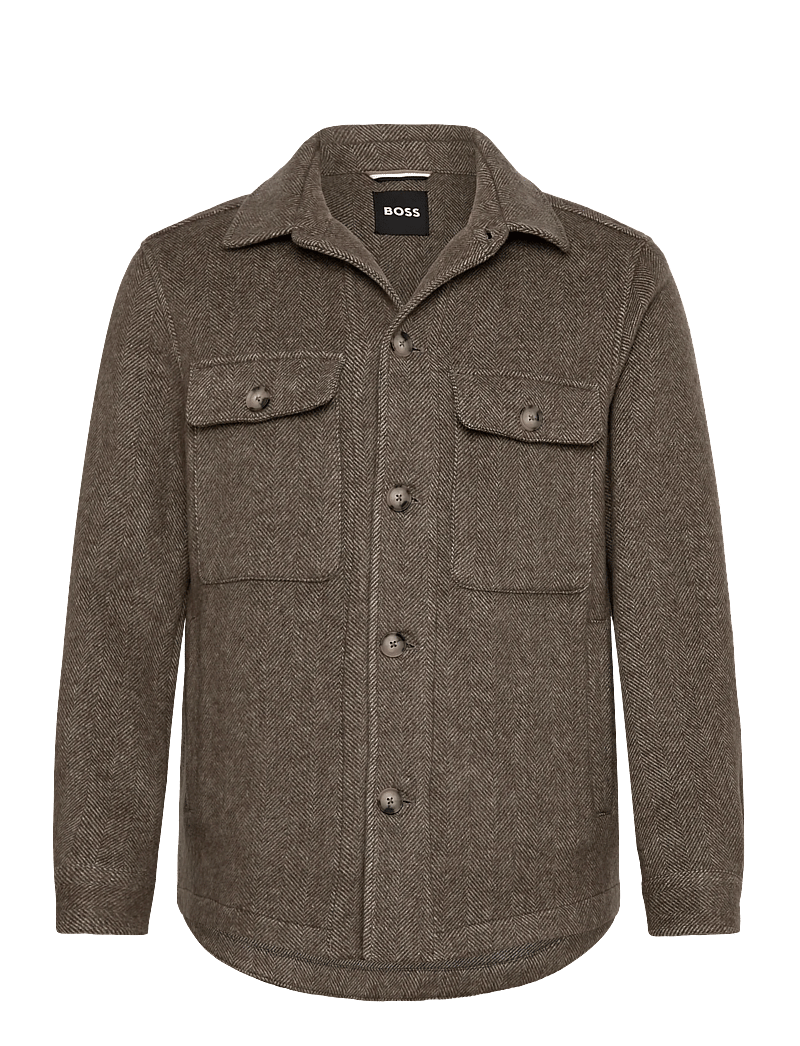 BOSS - C-Carper-OS-253F - wolljacken - open brown - 0