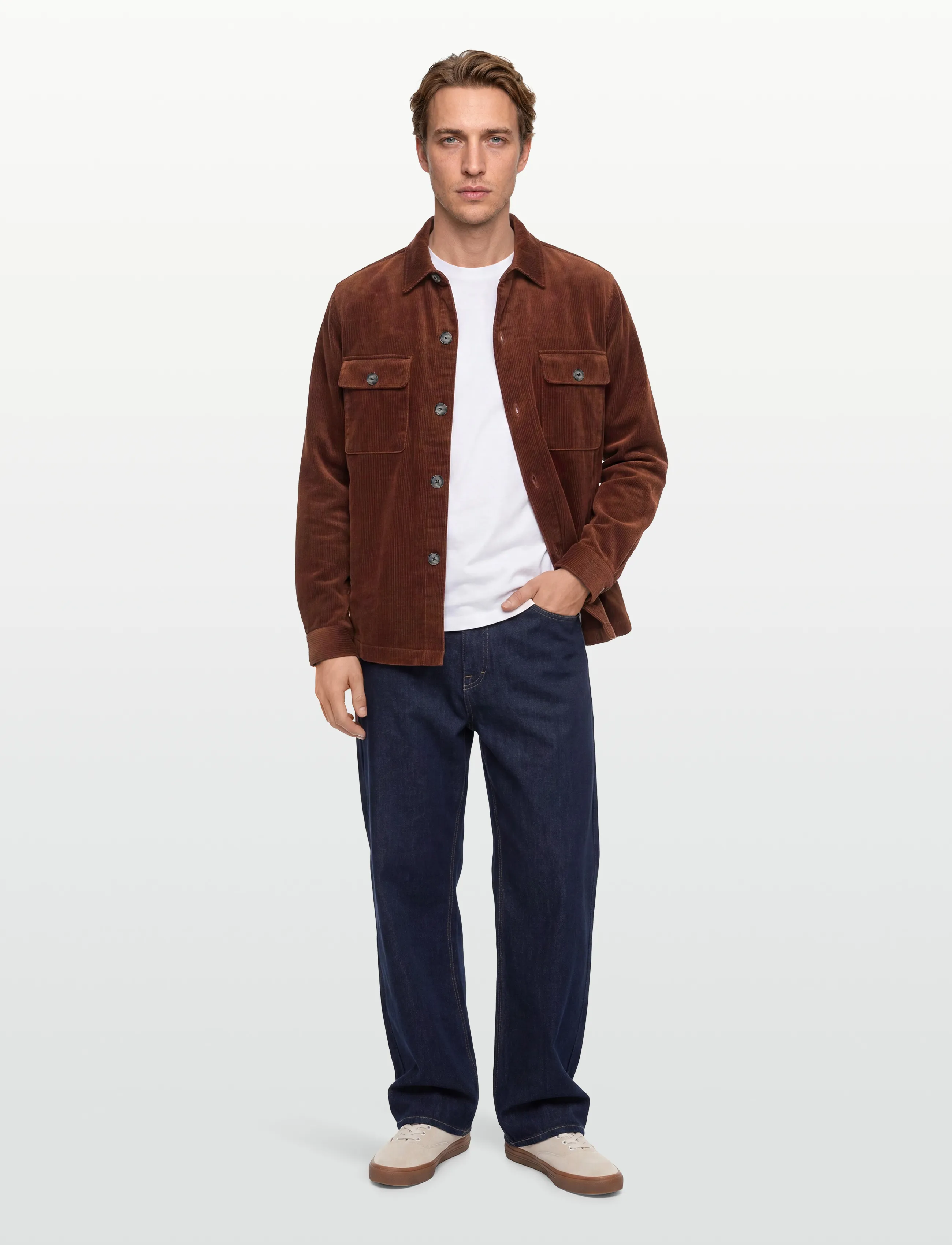 BOSS C-Carper-Os-253F, 52, Brown, Designere > Overshirts, Herre