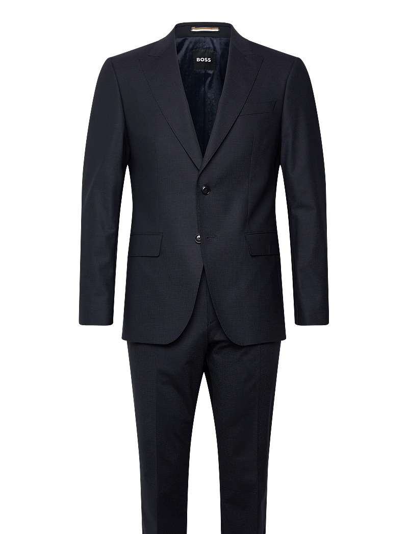 BOSS - H-Huge-2Pcs-Peak-253 - enkeltradede blazere - dark blue - 0