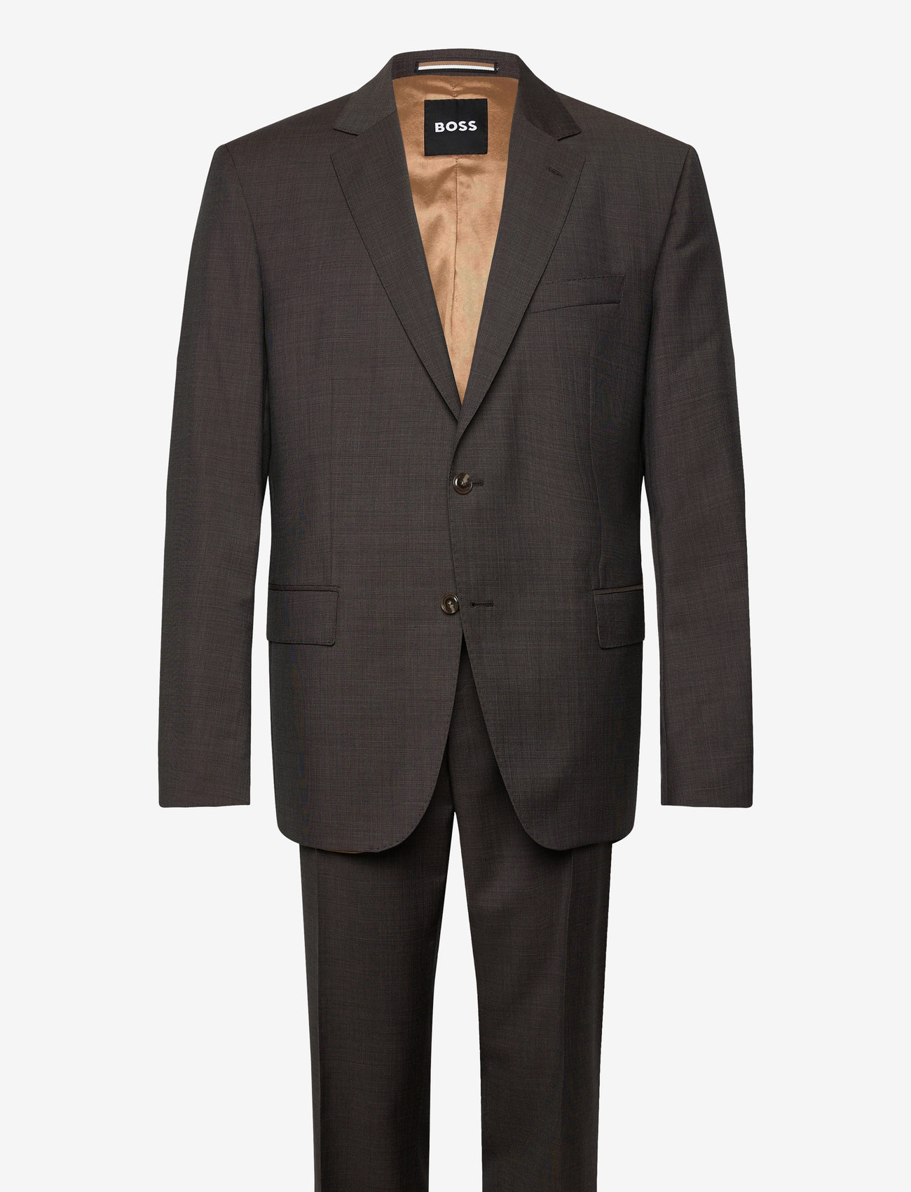 BOSS - H-Huge-2Pcs-253 - jakkesæt - dark brown - 0