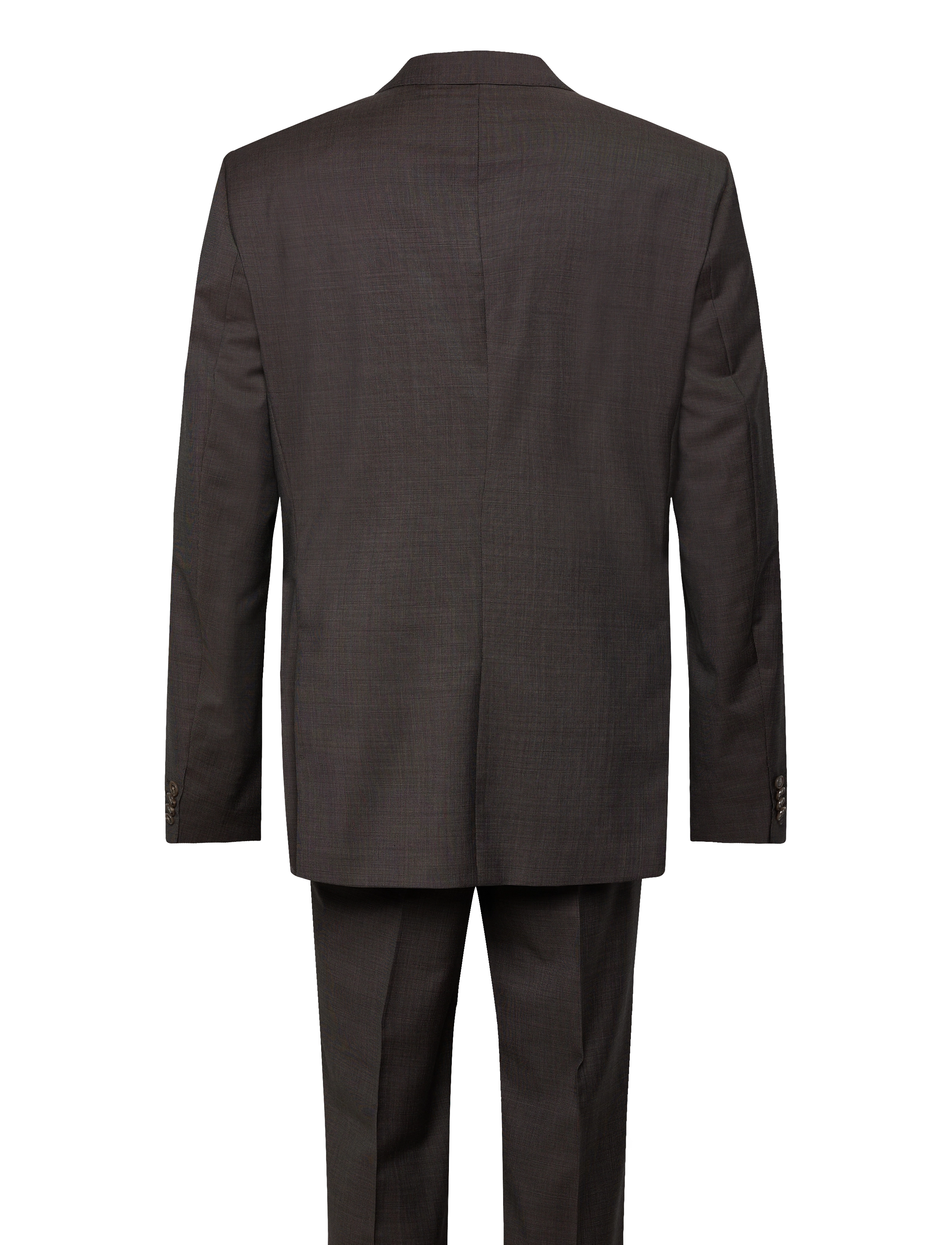 BOSS - H-Huge-2Pcs-253 - dobbeltradede jakkesæt - dark brown - 1