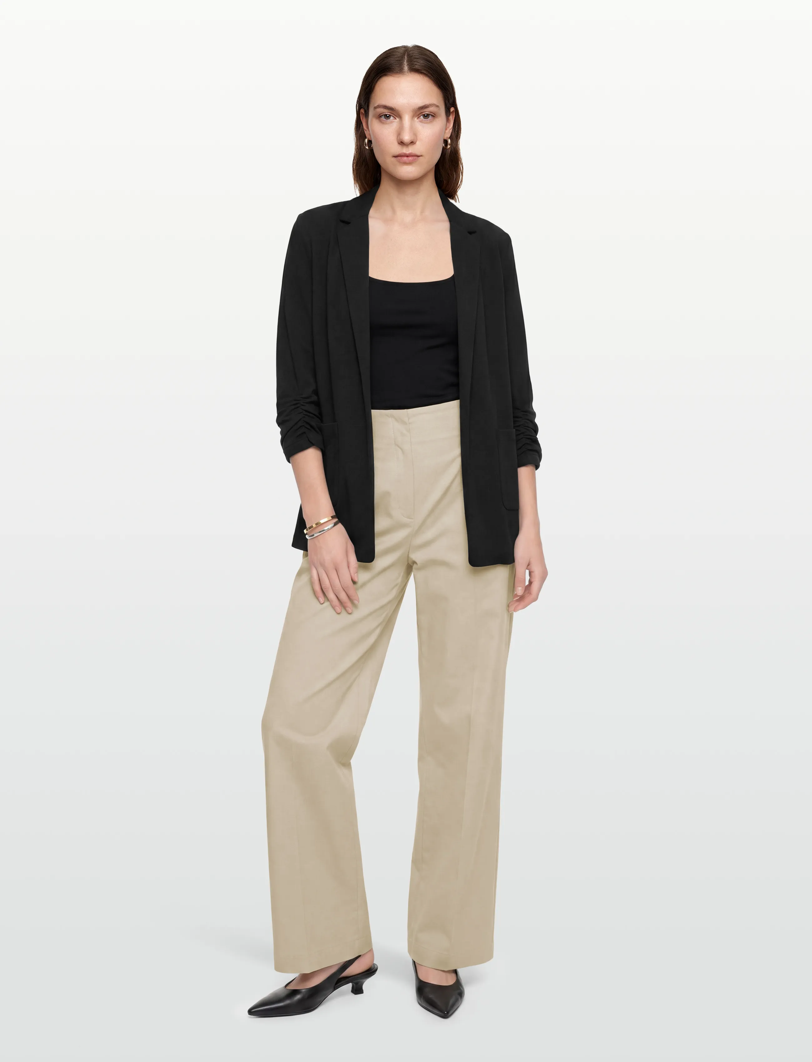 BOSS Tulotta, 38, Trousers, Beige - Culottes, Frauen