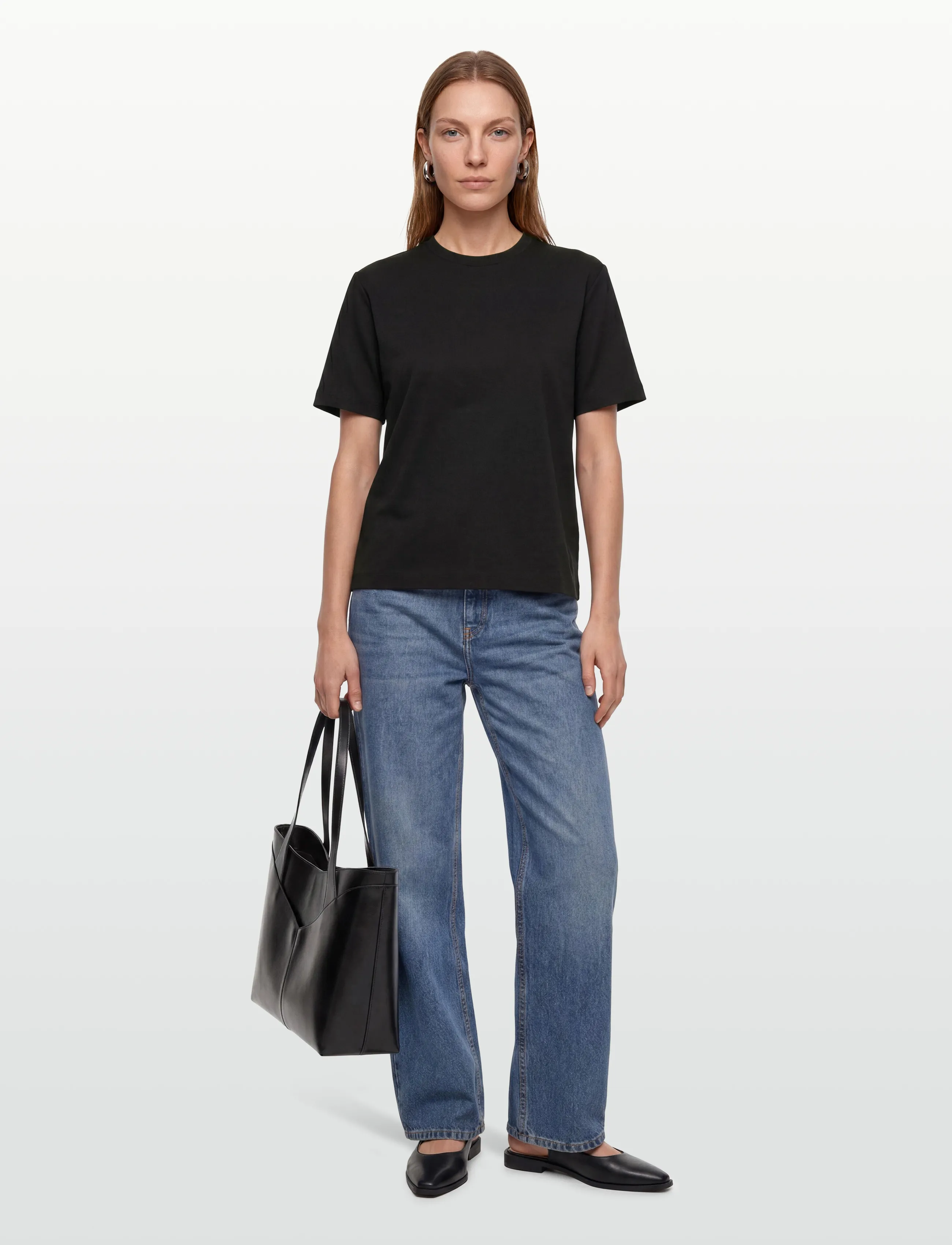 BOSS Eharpa, M, Black, T-Shirts & Toppe > Kortærmede, Dame