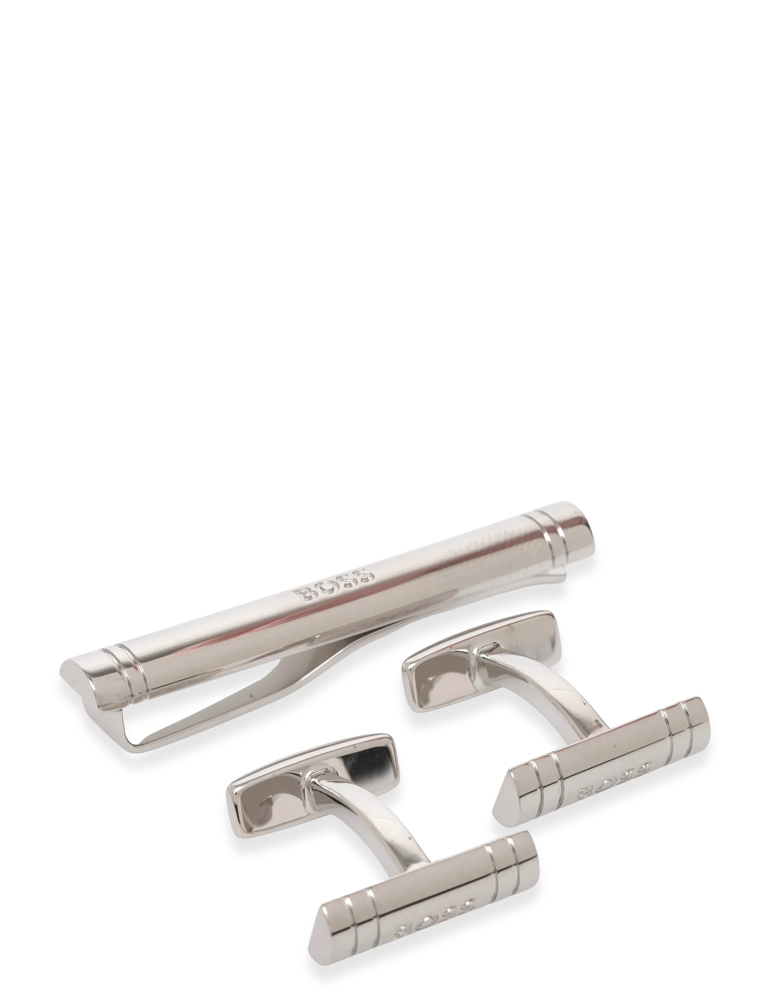 BOSS B-LOGO2SET-TIE - Accessoarer - SILVER / silver