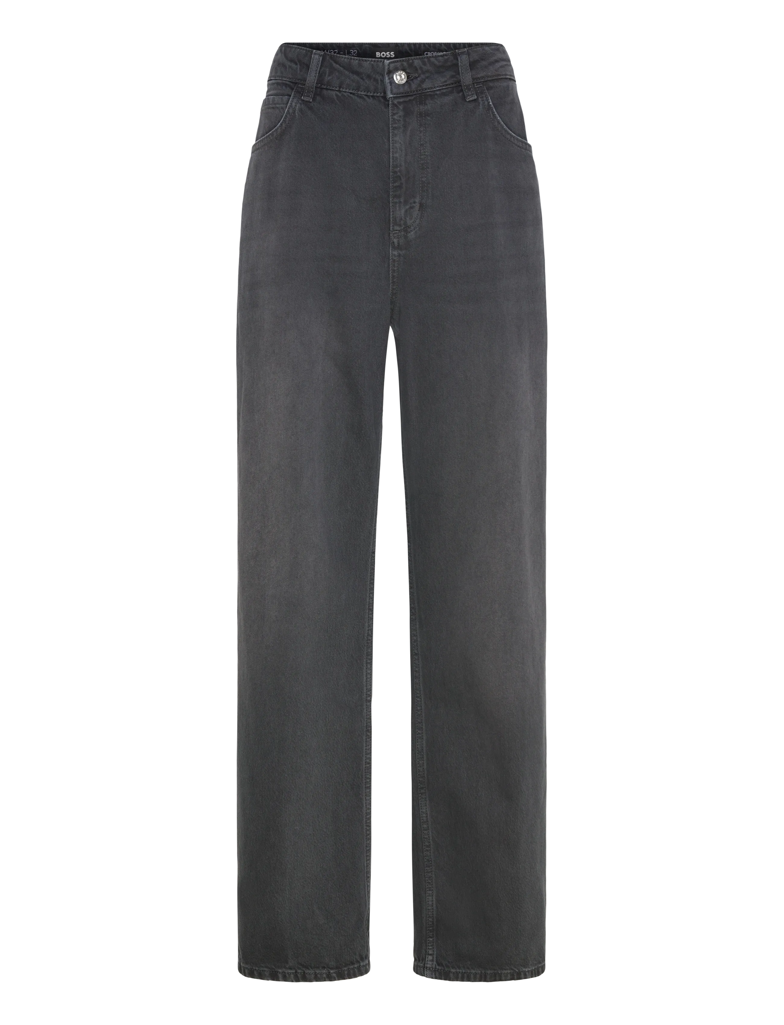 BOSS CROSSROAD-BF 1 - Straight jeans - BLACK / grey