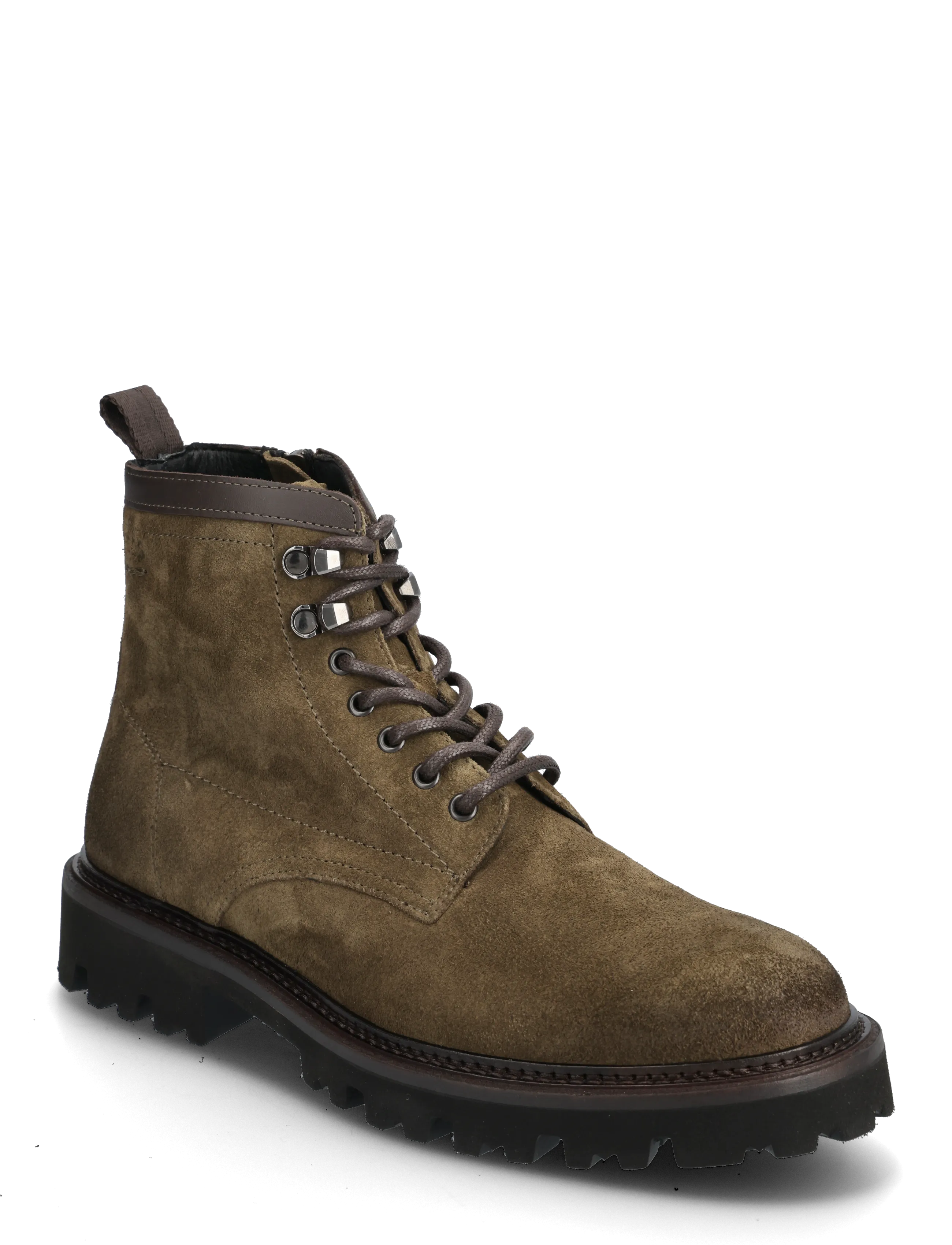BOSS Julyo_Halb_Sdlt, 46, Boots, Khakigrün - Lace Up Männerswear