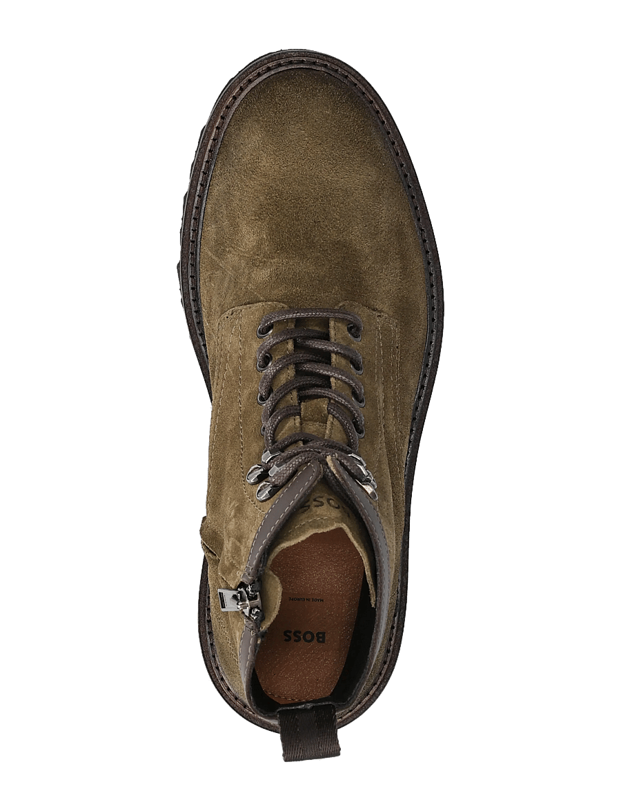 BOSS - Julyo_Halb_sdlt - schnürstiefel - dark green - 3