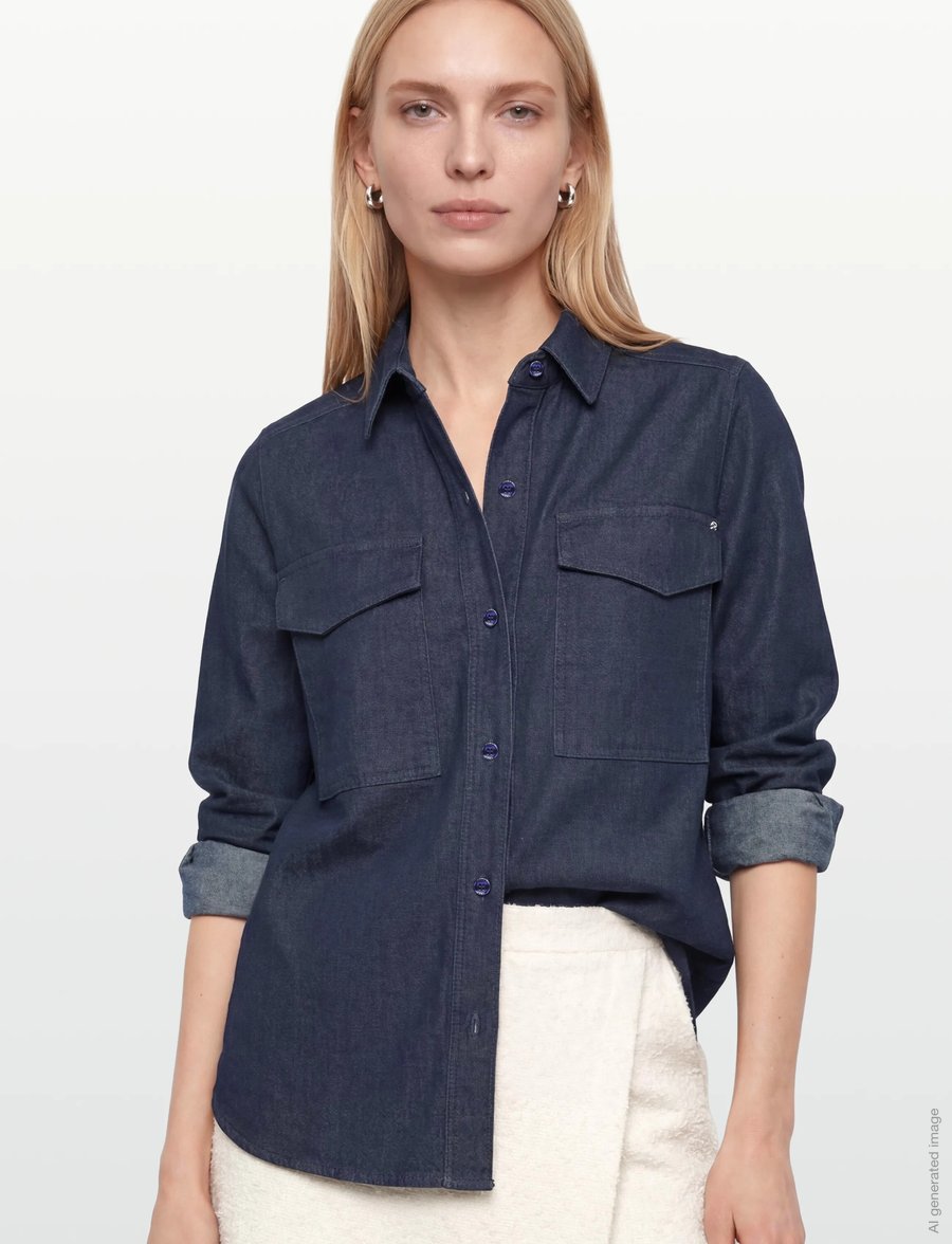 BOSS - ALOSYNE - jeanshemden - dark blue - 3