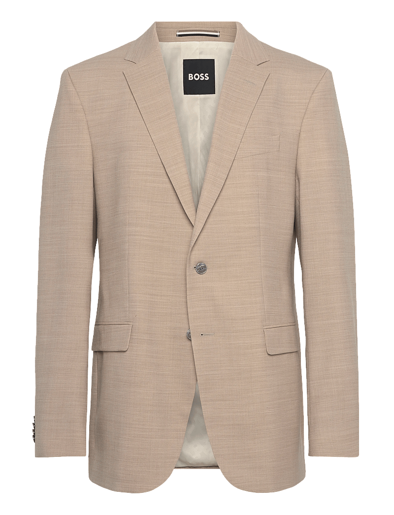 BOSS - H-Jasper-MM-C-253 - enkeltradede blazere - light beige - 0