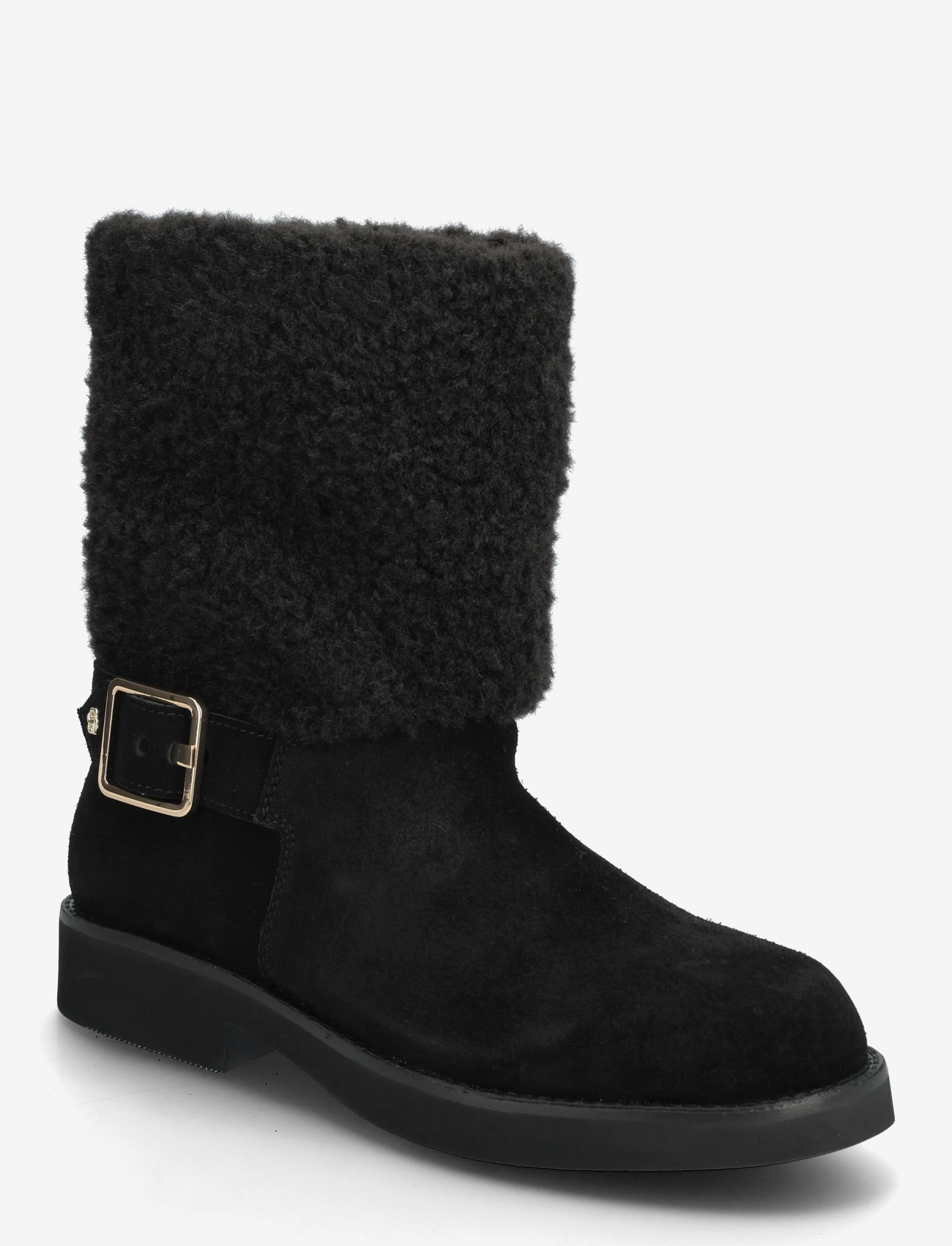 BOSS - Eleri_Bootie_FRSDBK - flate ankelboots - black - 0