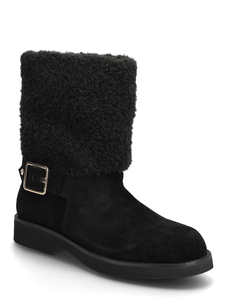 BOSS - Eleri_Bootie_FRSDBK - flade ankelstøvler - black - 0
