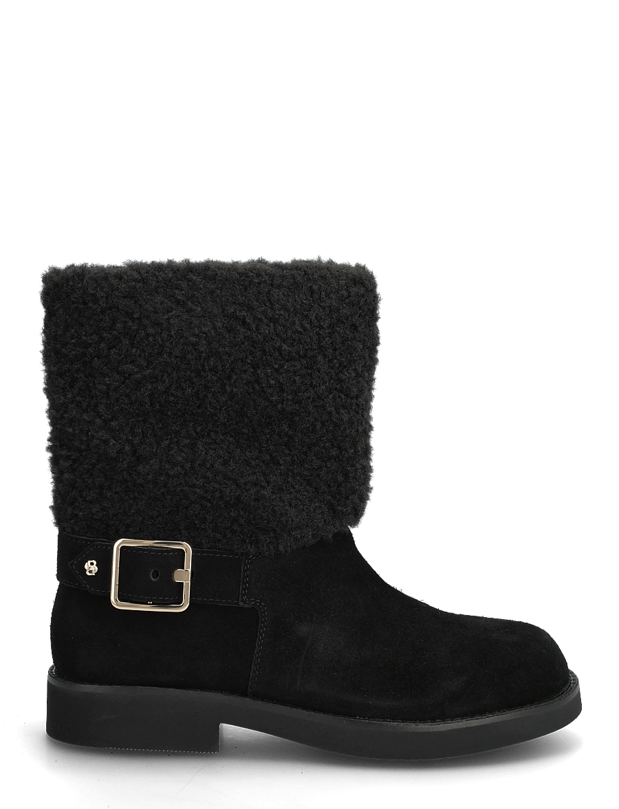 BOSS - Eleri_Bootie_FRSDBK - flade ankelstøvler - black - 1