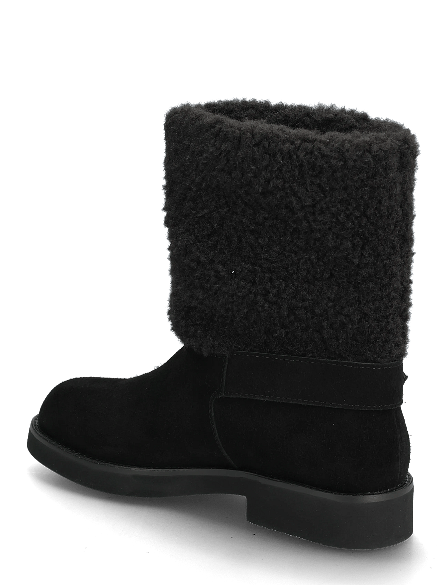 BOSS - Eleri_Bootie_FRSDBK - flade ankelstøvler - black - 2