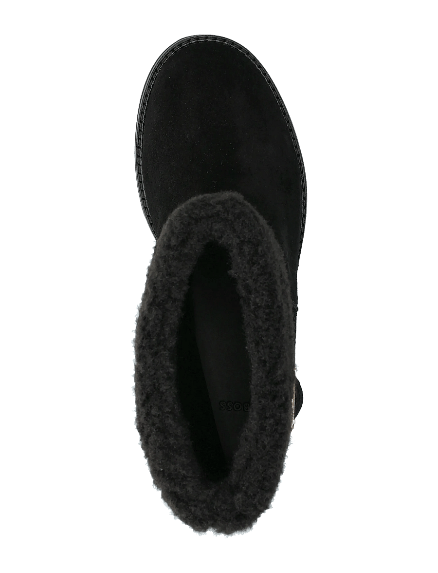 BOSS - Eleri_Bootie_FRSDBK - flade ankelstøvler - black - 3