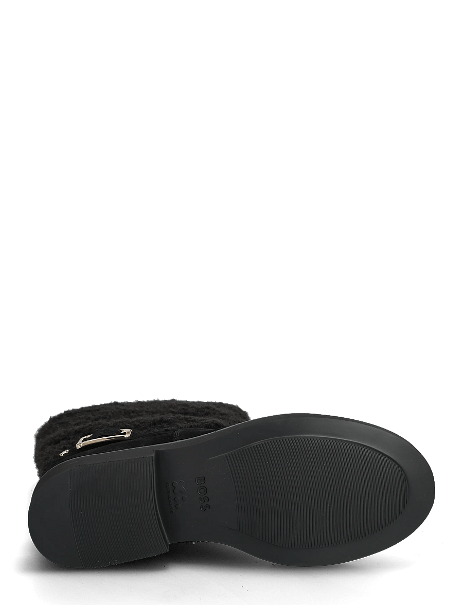 BOSS - Eleri_Bootie_FRSDBK - flade ankelstøvler - black - 4