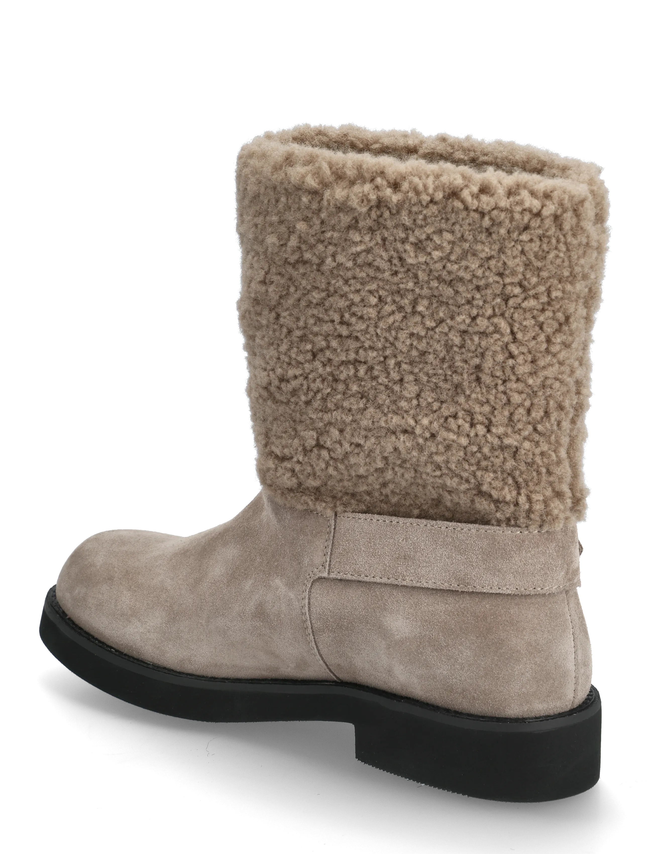 BOSS - Eleri_Bootie_FRSDBK - flade ankelstøvler - open brown - 2
