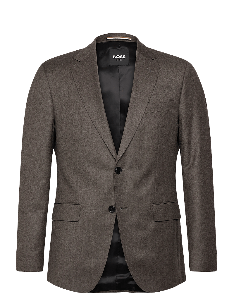 BOSS - H-Huge-253 - enkeltradede blazere - dark brown - 0