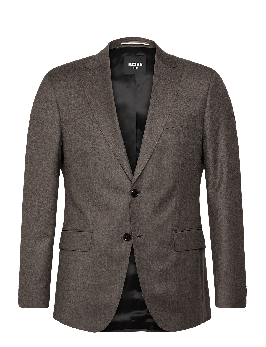 BOSS - H-Huge-253 - enkeltradede blazere - dark brown - 0