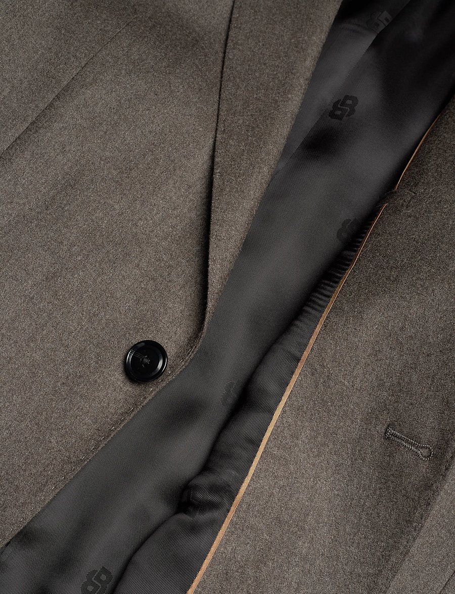 BOSS - H-Huge-253 - enkeltradede blazere - dark brown - 4