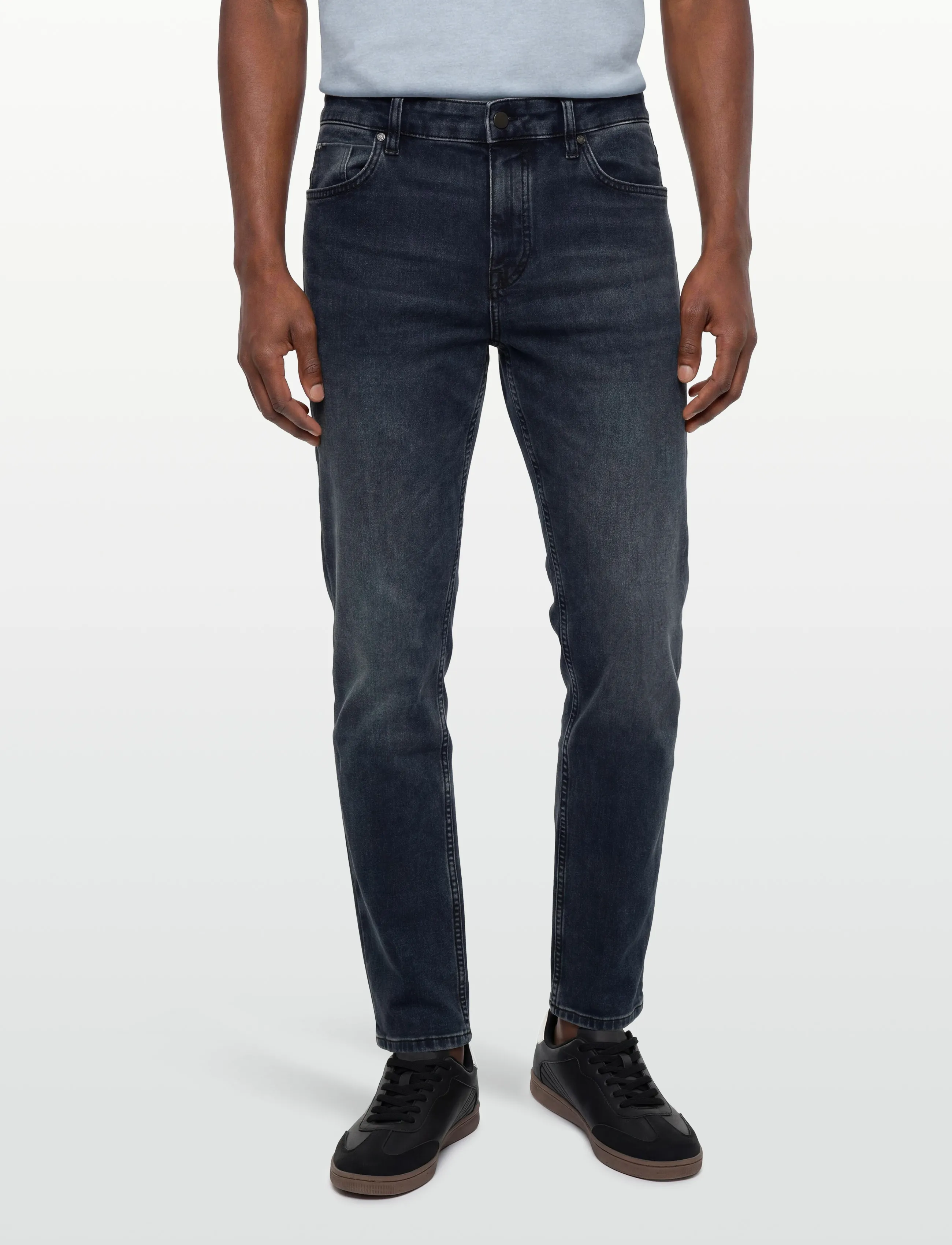 BOSS - P-Re.Maine - oddmjóar gallabuxur - navy - 3