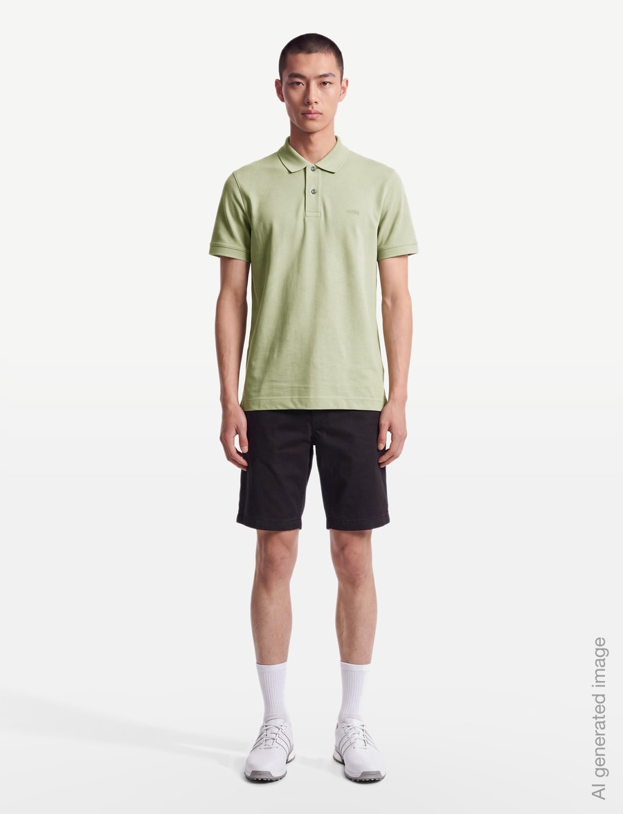 BOSS - Pallas - kortærmede poloer - dark beige - 0