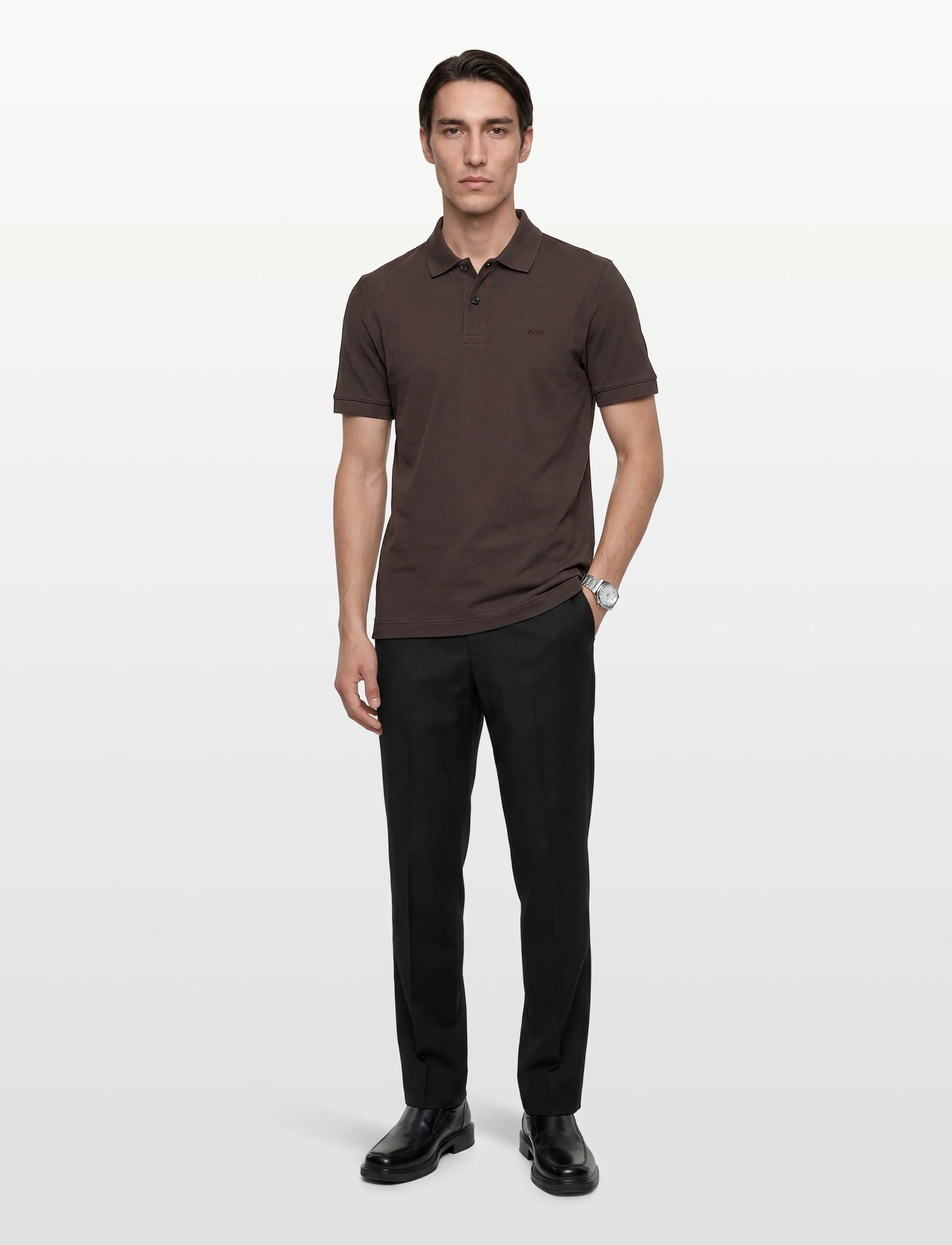 BOSS Pallas, 3XL, Brown, Poloer > Kortærmede, Herre
