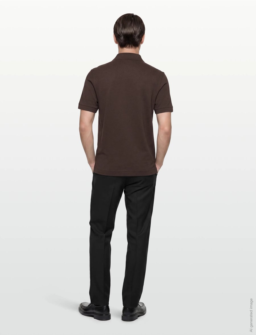 BOSS - Pallas - kurzärmelig - dark brown - 4