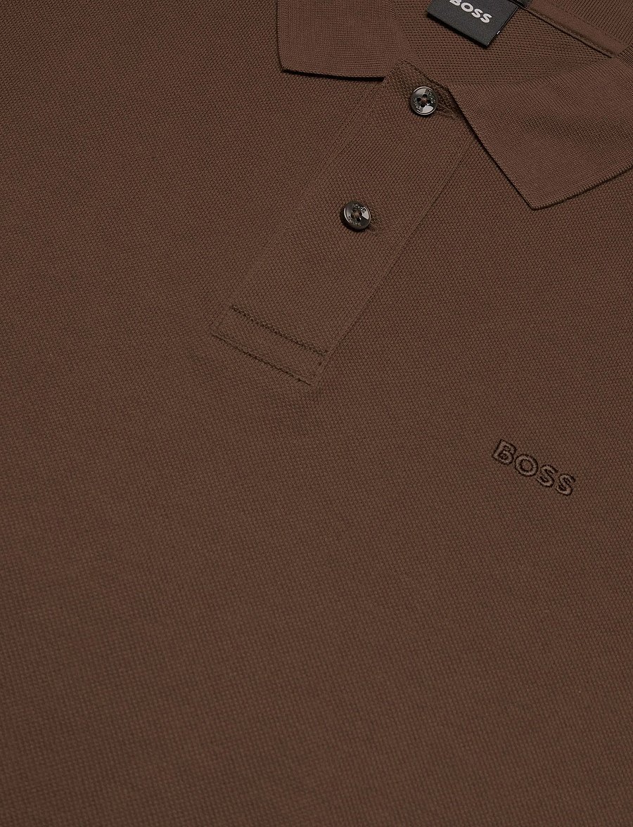 BOSS - Pallas - kortærmede poloer - dark brown - 2