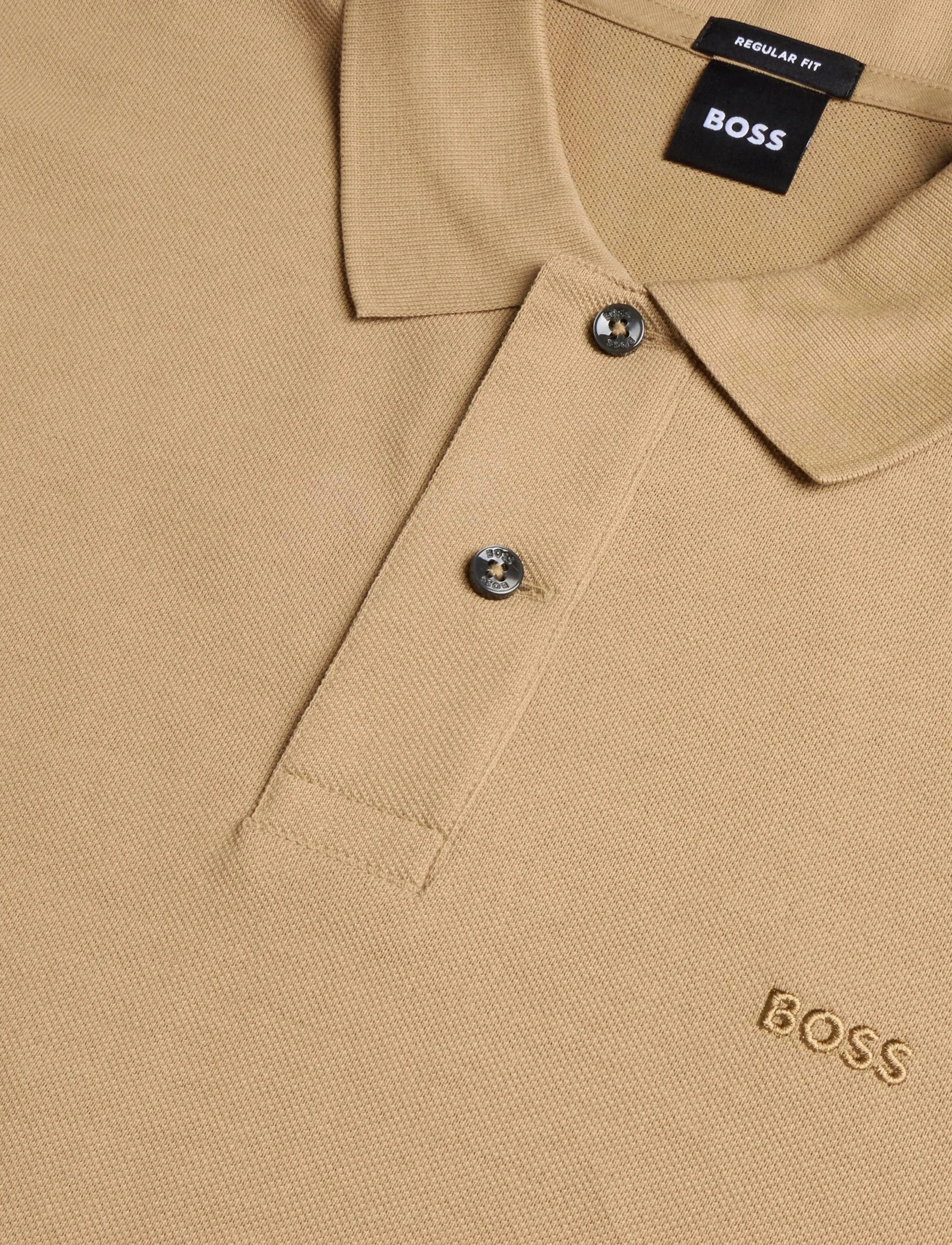 BOSS - Pallas - lühikeste varrukatega polod - medium beige - 2