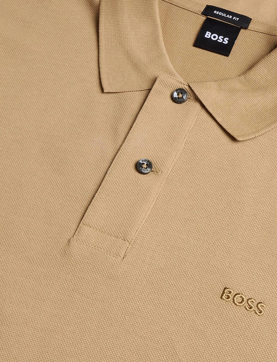 BOSS - Pallas - lühikeste varrukatega polod - medium beige - 2
