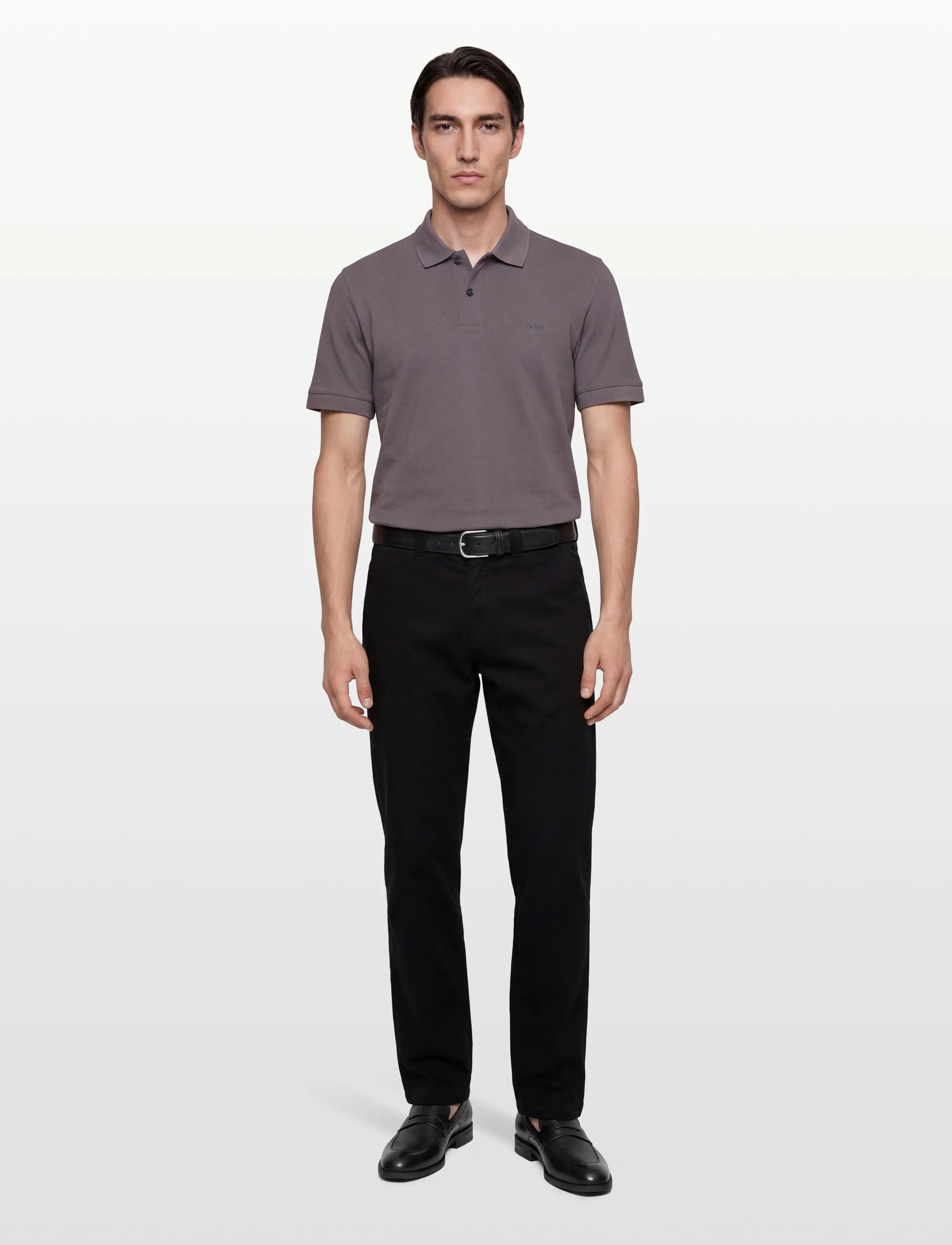 BOSS Pallas, S, Polos, Lila - Short-sleeved, Männerswear