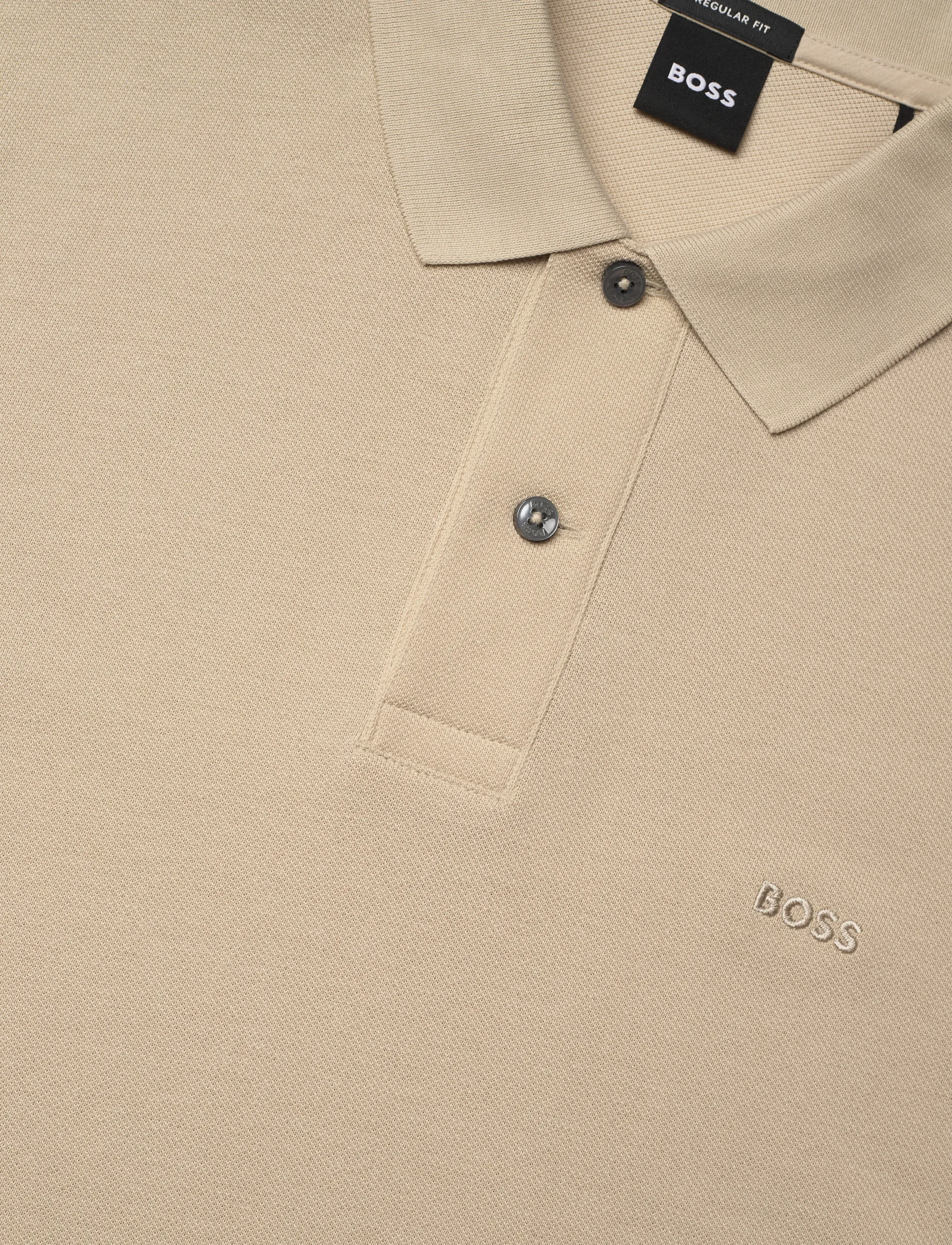 BOSS - Pallas - kortærmede poloer - open beige - 5
