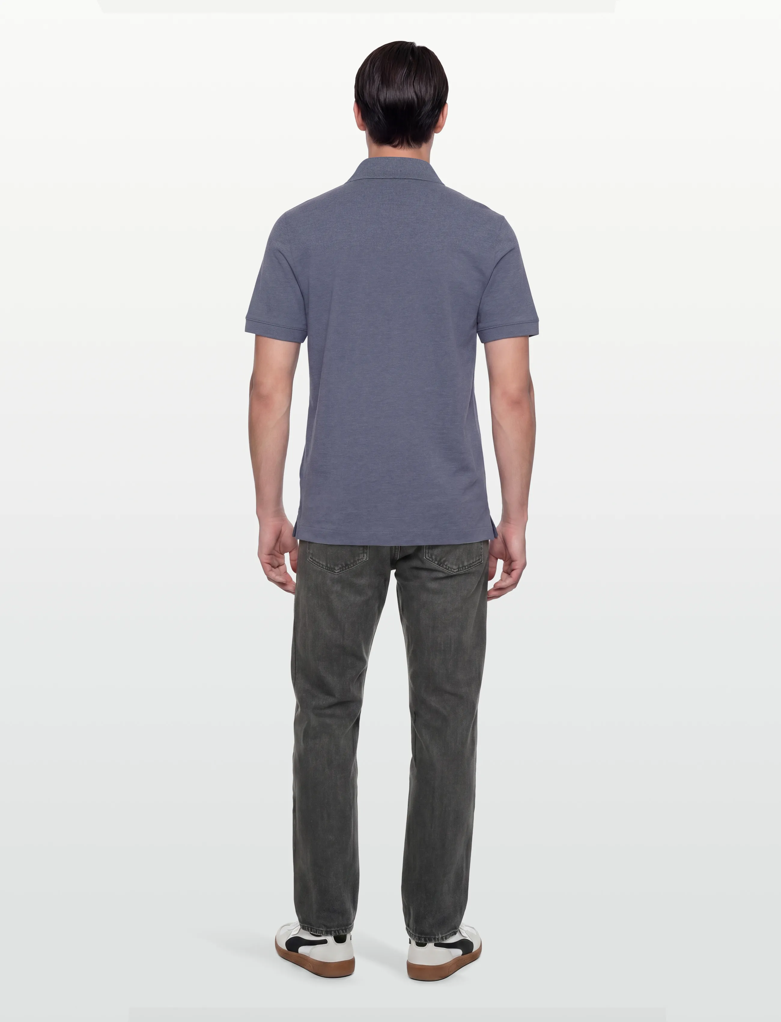 BOSS - Pallas - short-sleeved polos - open blue - 4