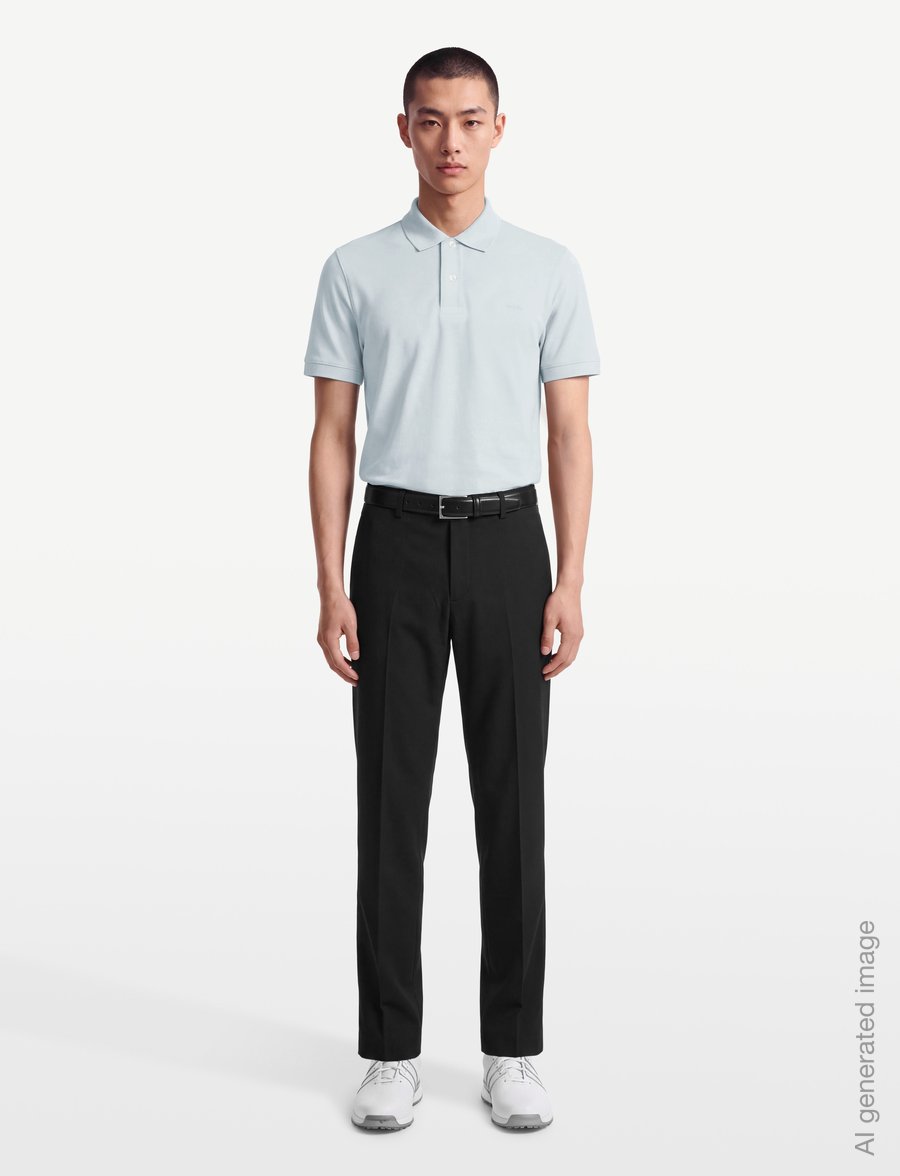 BOSS - Pallas - short-sleeved polos - open blue - 0