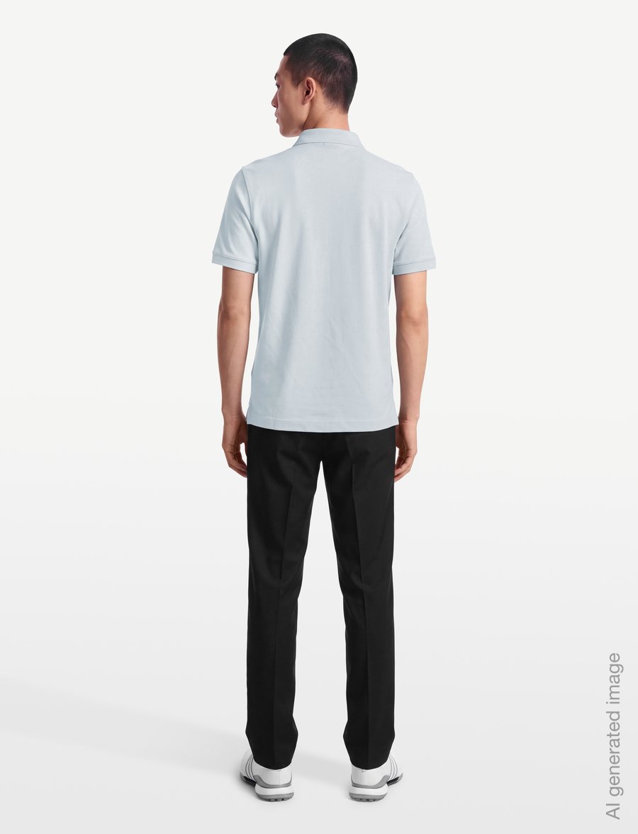 BOSS - Pallas - short-sleeved polos - open blue - 4