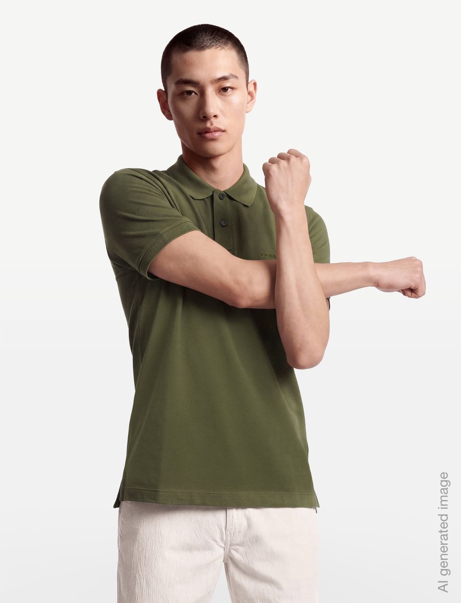 BOSS - Pallas - short-sleeved polos - open green - 3