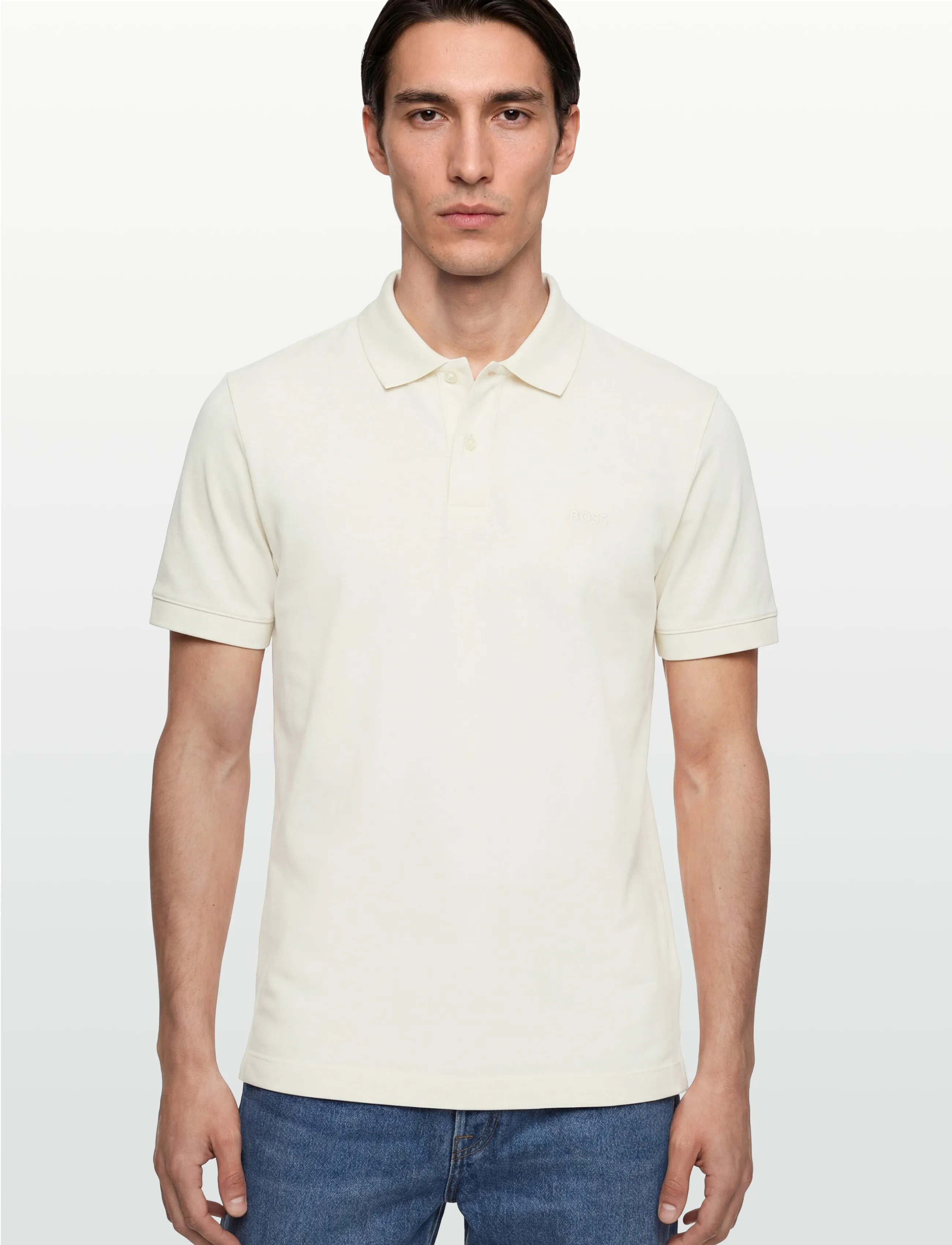 BOSS - Pallas - kurzärmelig - open white - 3