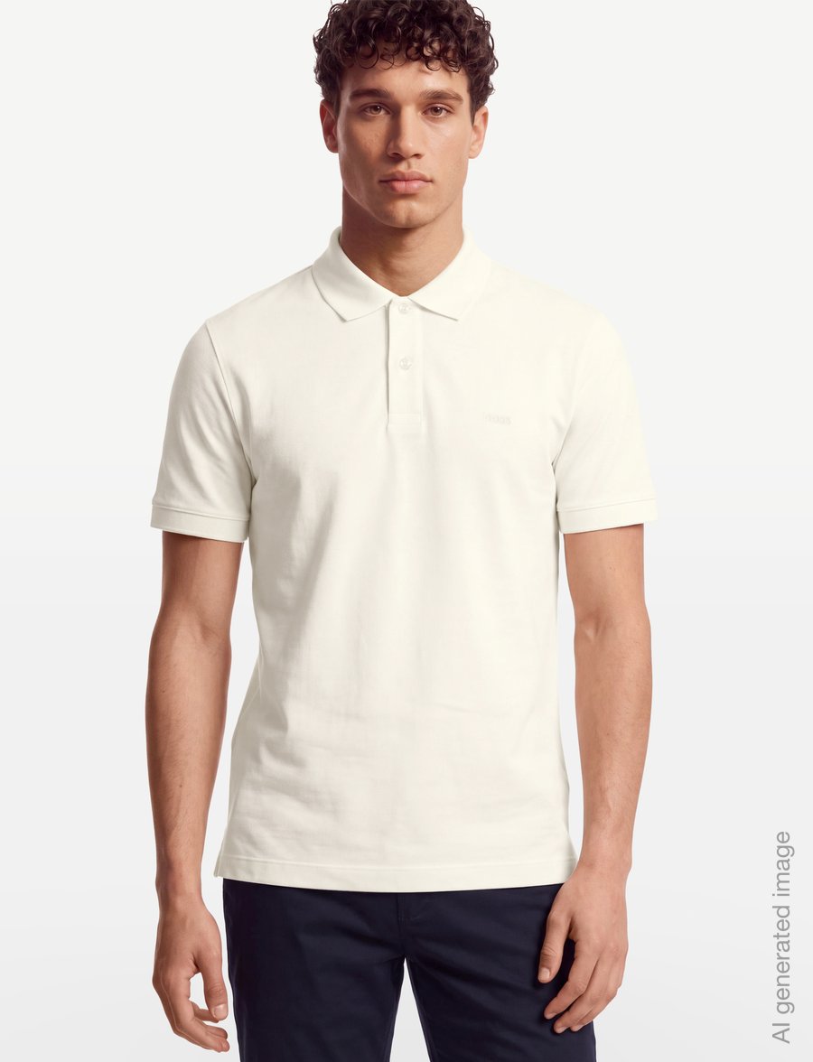 BOSS - Pallas - short-sleeved polos - open white - 3