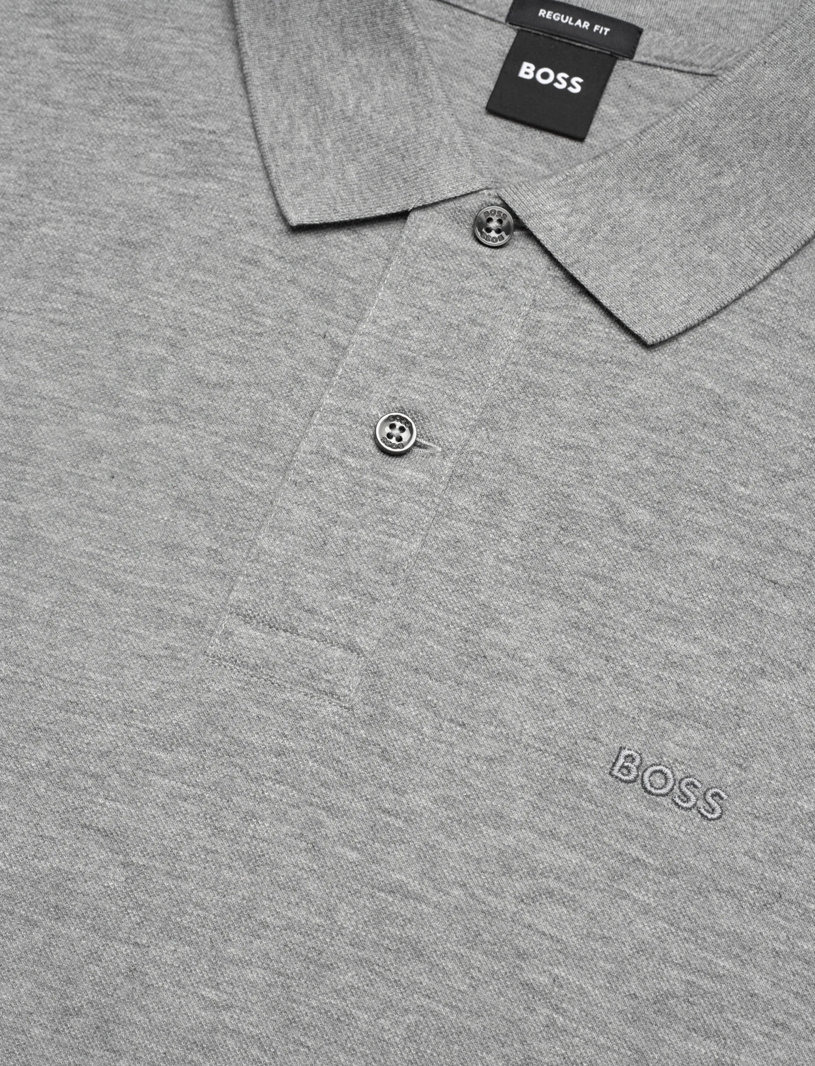BOSS - Pallas - short-sleeved polos - silver - 2