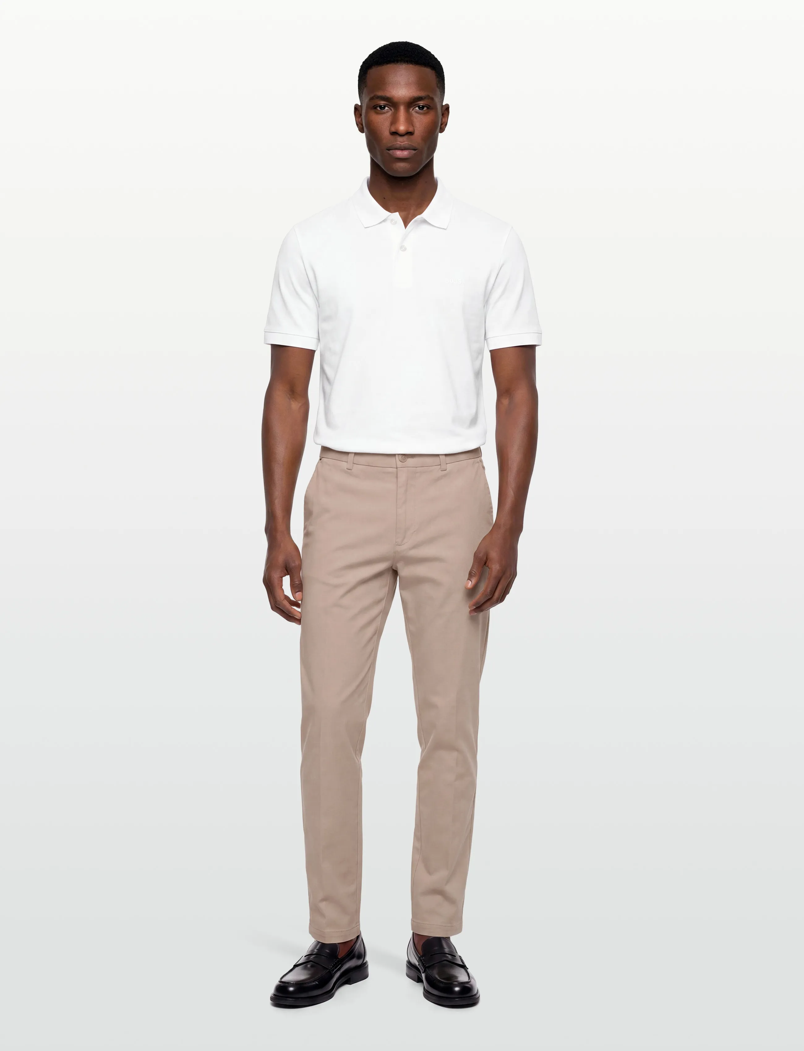 BOSS Pallas, L, White, Poloer > Kortærmede, Herre