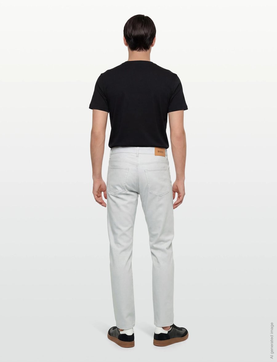 BOSS - H-Re.Maine5 - normale jeans - open grey - 4
