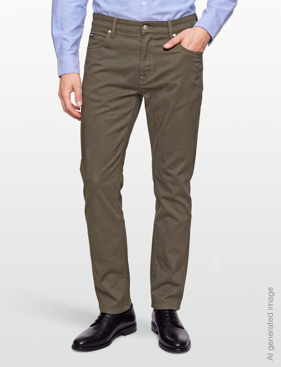 BOSS - H-Delaware5 - slim jeans - dark beige - 3
