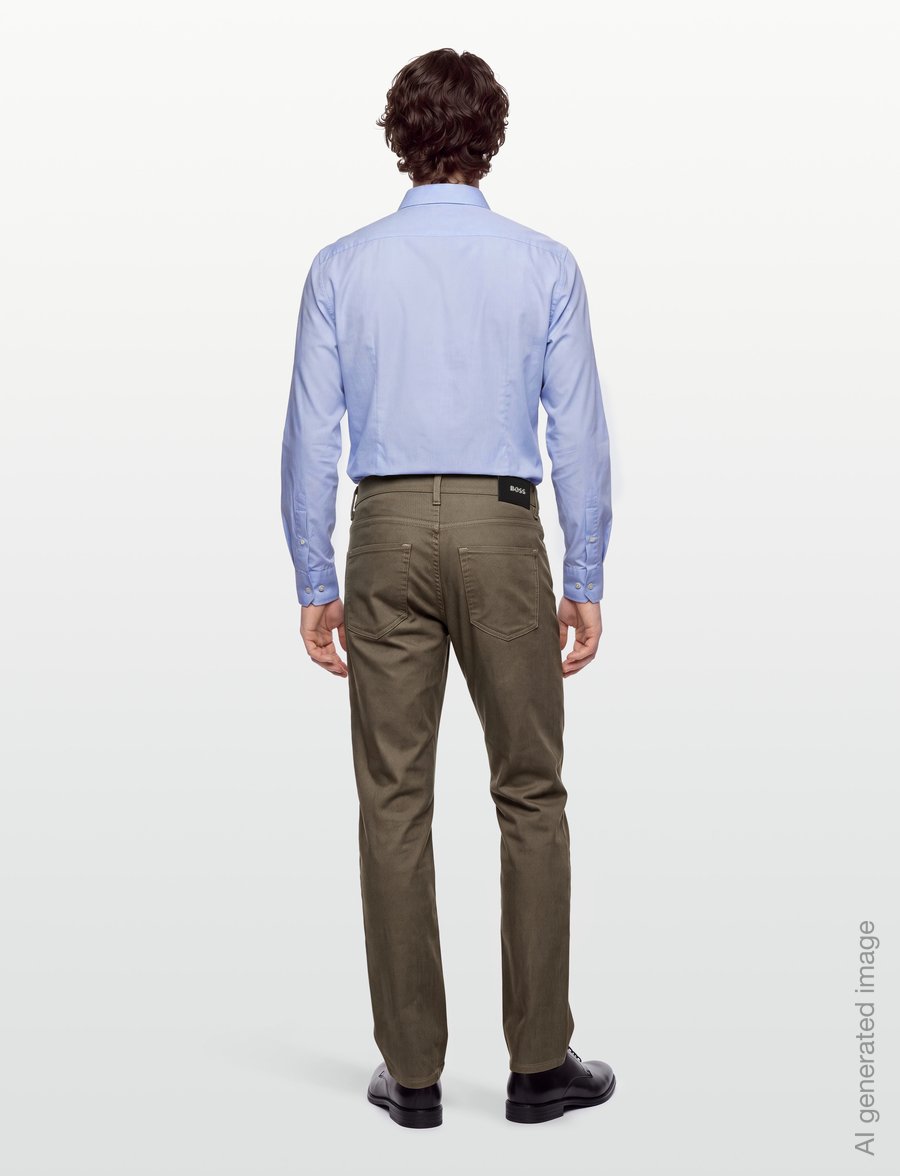 BOSS - H-Delaware5 - slim jeans - dark beige - 4