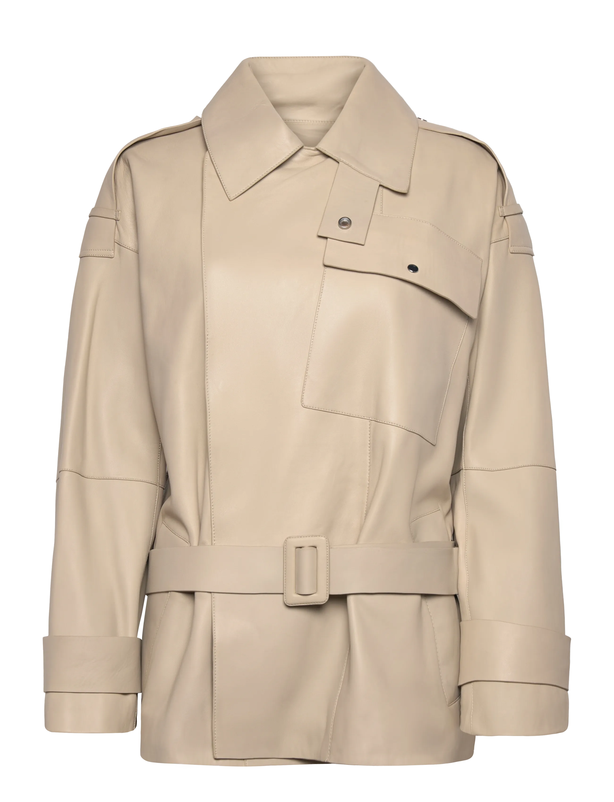 BOSS Satila - Nahktagid - LIGHT BEIGE / cream