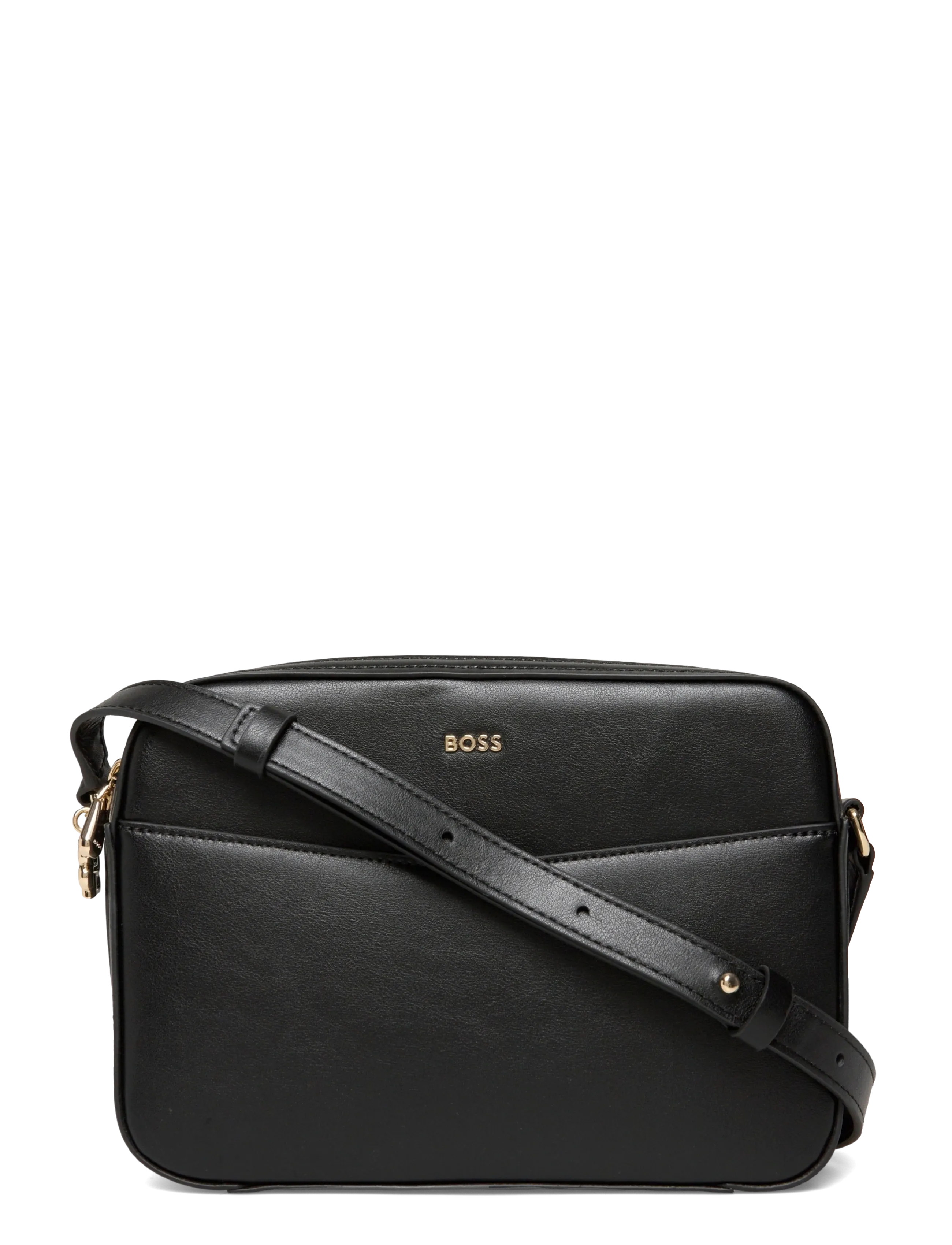 BOSS Numah Double Zip, Kvinder, Dobbelt Lynlås Crossbody Taske, Sort, Str: ONE SIZE