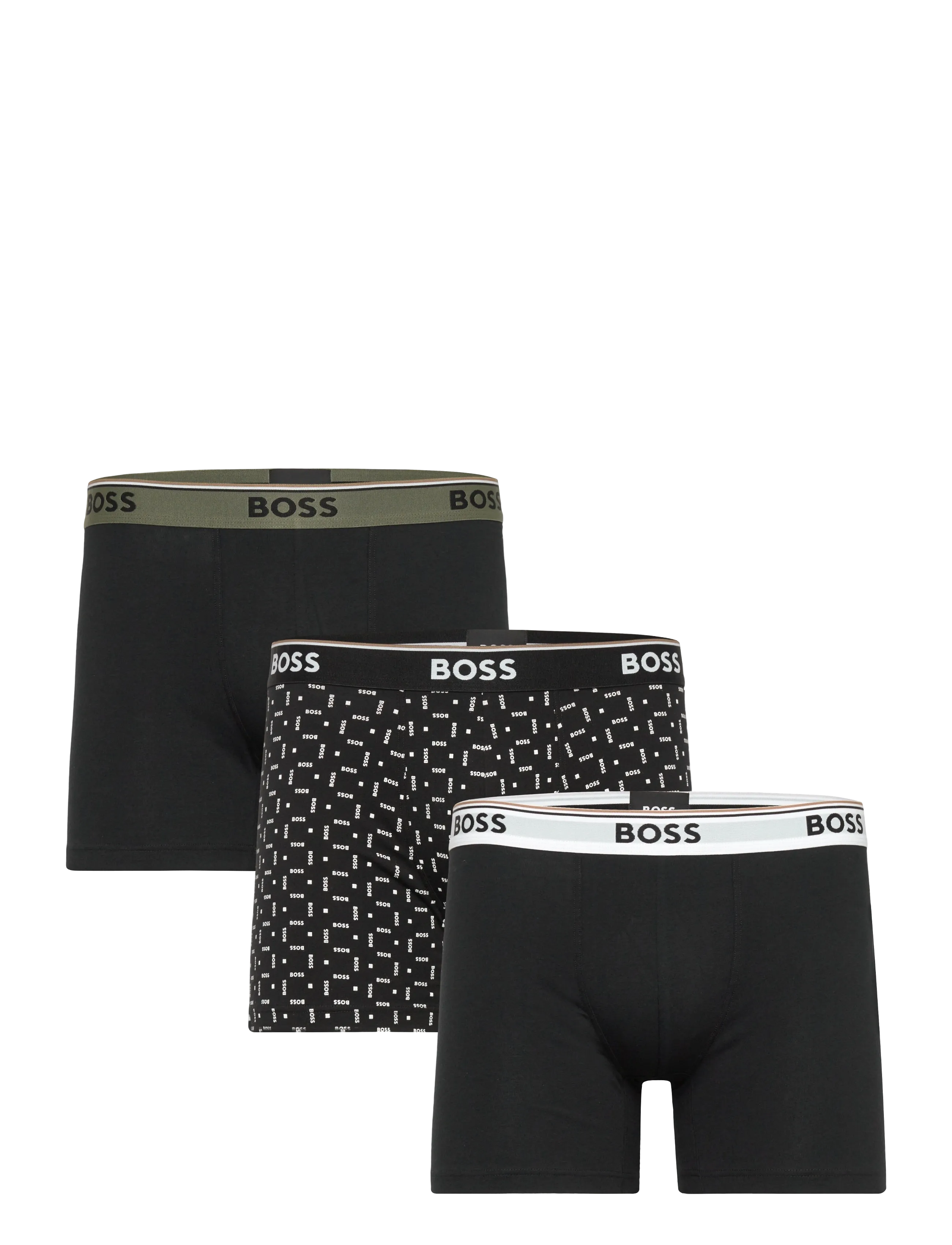 BOSS Boxerbr 3P Power Des Schwarz - L - Herren