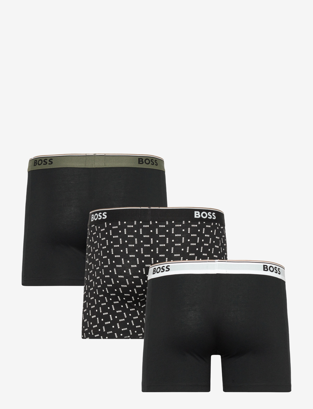 BOSS - BoxerBr 3P Power Des - multipack underbukser - black - 1