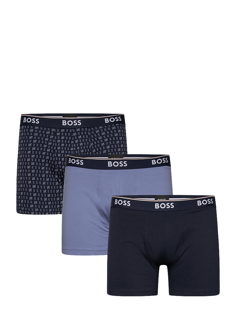BOSS - BoxerBr 3P Power Des - aluspükste mitmikpakk - open blue - 0
